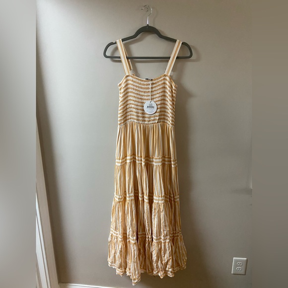NWT Petal and Pup Orange and White Striped Dress - Picture 2 of 3
